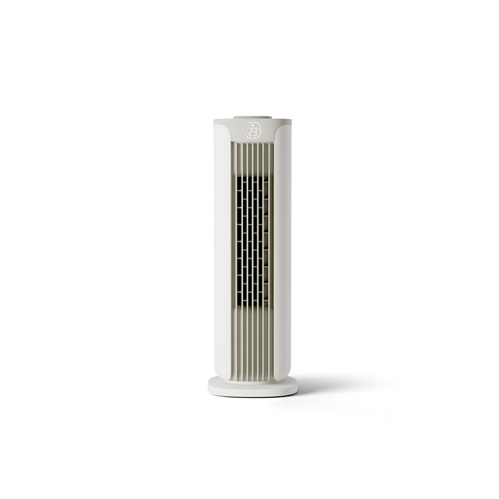 MeacoFan Sefte 19" Tower Fan in white, studio front view