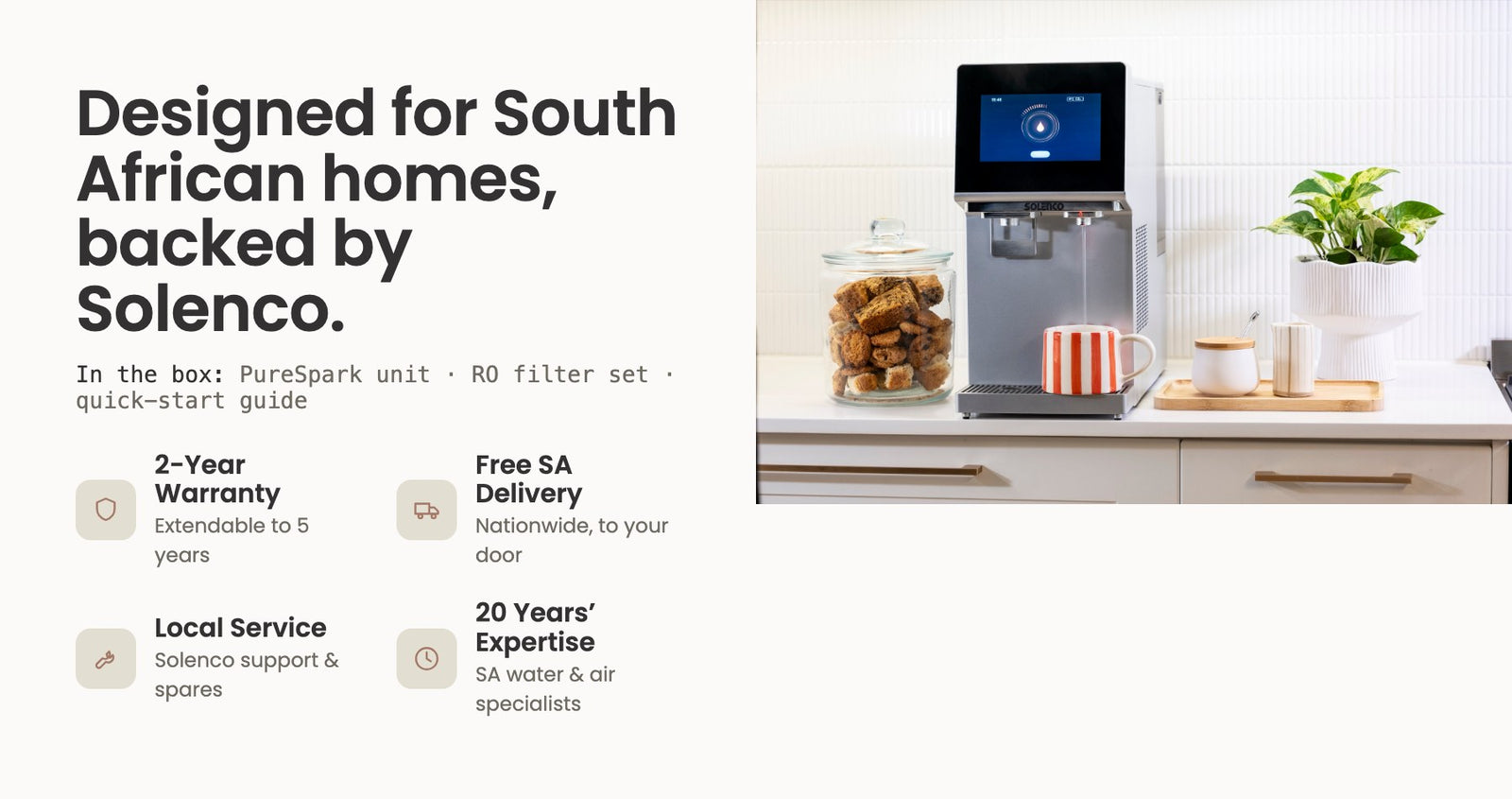 PureSpark — designed for South African homes, backed by Solenco