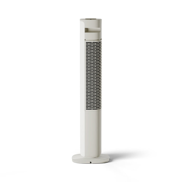 MeacoFan Sefte Smart 36" Tower Fan studio side view showing the air outlet grille