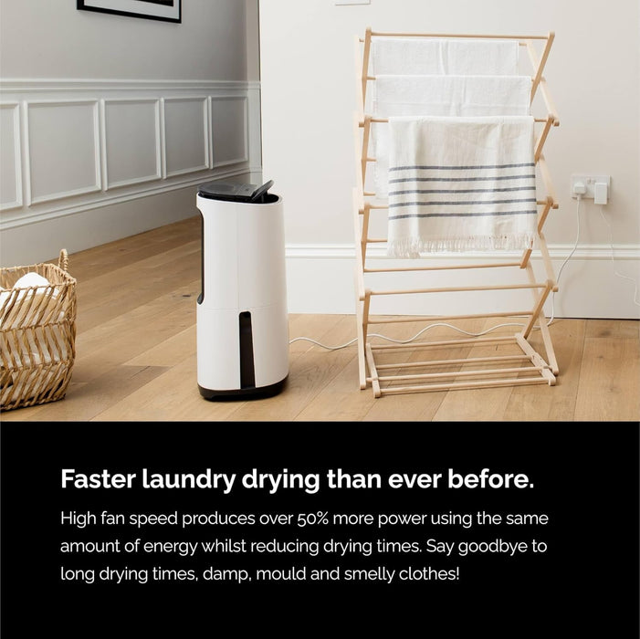 MeacoDry Arete® Two 12L Dual Dehumidifier and HEPA Air Purifier – Wi-Fi Enabled, Quiet, and Compact