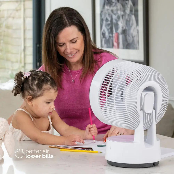 MeacoFan Sefte® 8″ Portable Battery Air Circulator – Whisper-Quiet, Eco-Friendly Cooling (Rechargeable & Replaceable Battery)