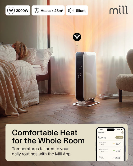 Mill Gentle Air WiFi Oil-Filled Radiator 2000W