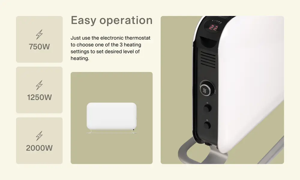 Space Heater 750w Heater Running Cost Electricity Bill How Much