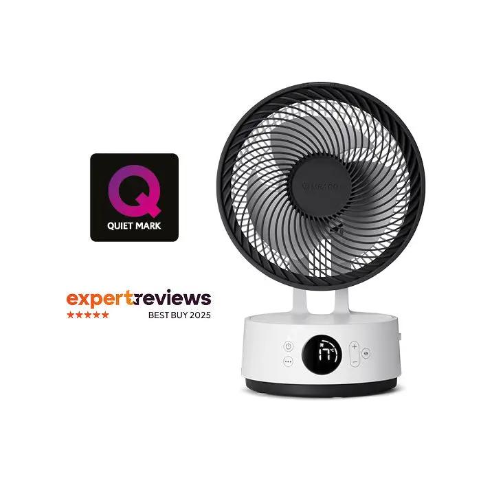 MeacoFan Sefte® 8″ Portable Battery Air Circulator – Whisper-Quiet, Eco-Friendly Cooling (Rechargeable & Replaceable Battery)