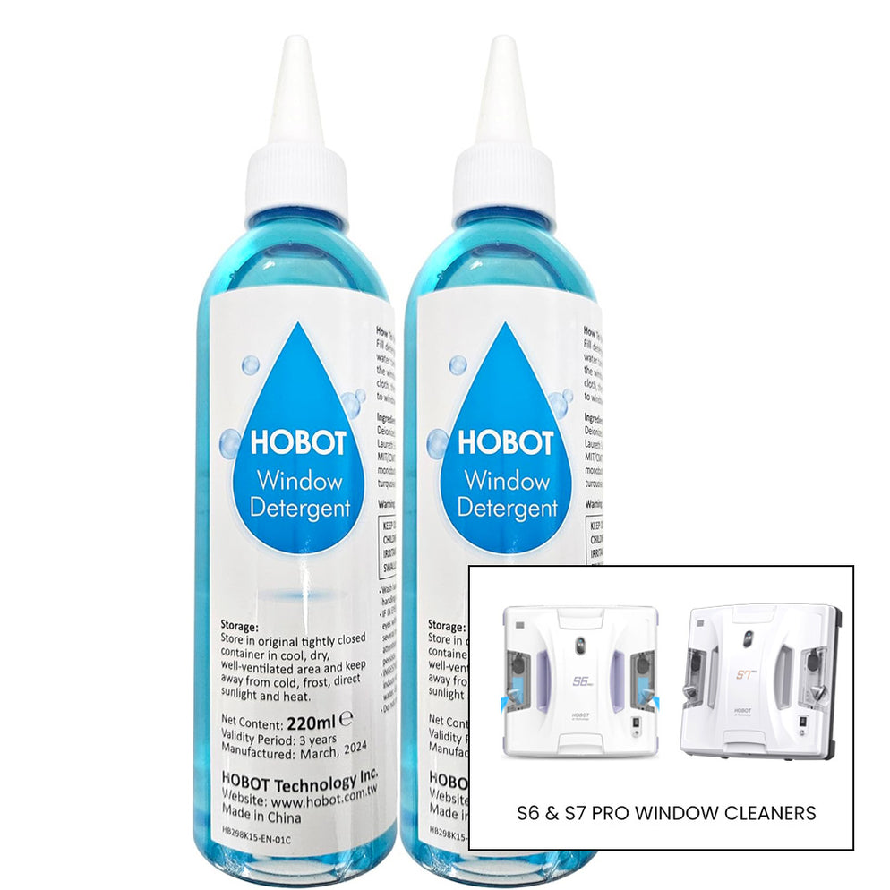 HOBOT Window Detergent – For HOBOT 298 / 388 / 2S / S6 Pro / S7 Pro (2 ...