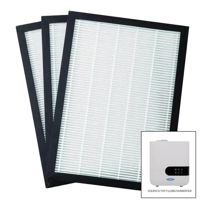 Solenco Top Filling Humidifier- Spare HEPA Filters x3