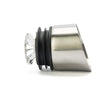 Stainless steel aerator pouring lid, side view